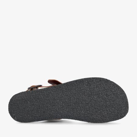 GROUNDIES® Kos Cognac | Dámské barefoot sandály