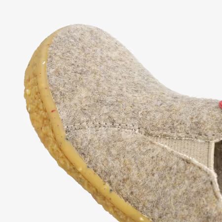 Dětské Barefoot Přezůvky GROUNDIES® Uppsala Béžovo Červené