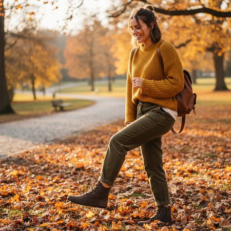 GROUNDIES® Salzburg Dark Brown Ženske barefoot gležnjače