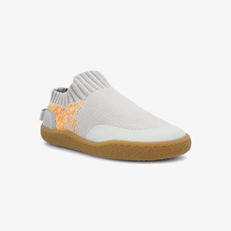Dětské Barefoot Slip-On Tenisky GROUNDIES® Nara Kids Šedo Oranžové