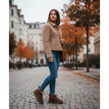 GROUNDIES® COZY BOOT LOW Chocolate Ženske Barefoot Topline Čizme