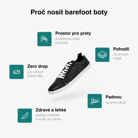 GROUNDIES® Universe Black/White Barefoot Спортни Обувки