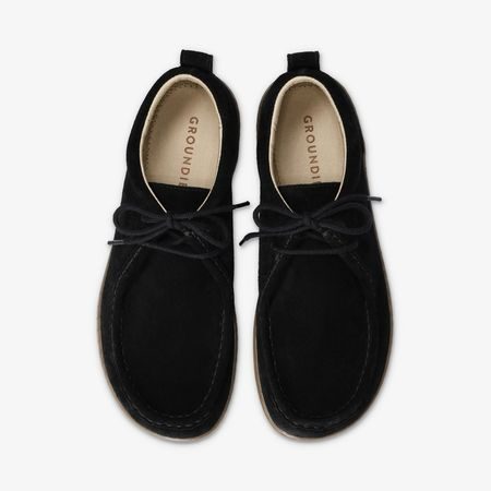 Barefoot Mokasíny GROUNDIES® Cricket Černé