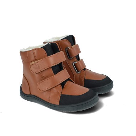 BABY BARE FEBO WINTER Brown | Dětské zimní zateplené barefoot boty