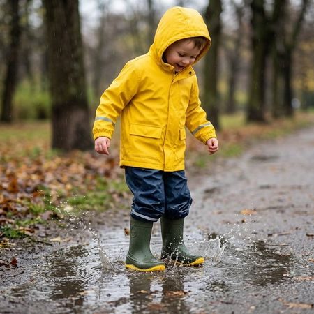 Dječje Barefoot Gumene Čizme RAYVE MONSOON army green/yellow