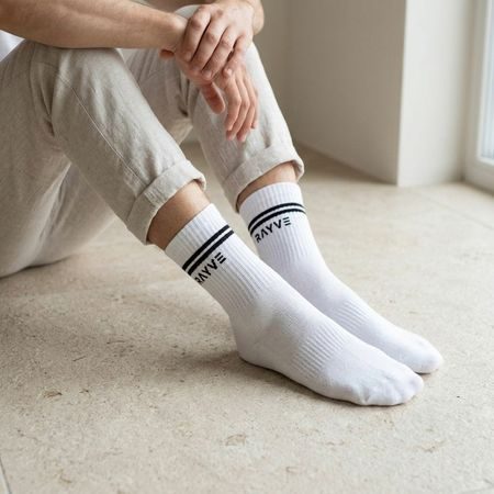 RAYVE BAREFOOT PAMUČNE ČARAPE Bijele