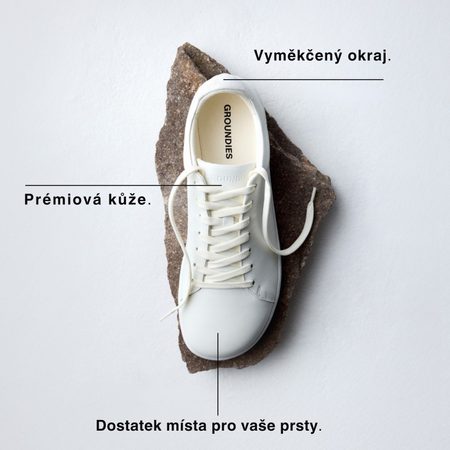 GROUNDIES® Zero Fehér Barefoot Tornacipő