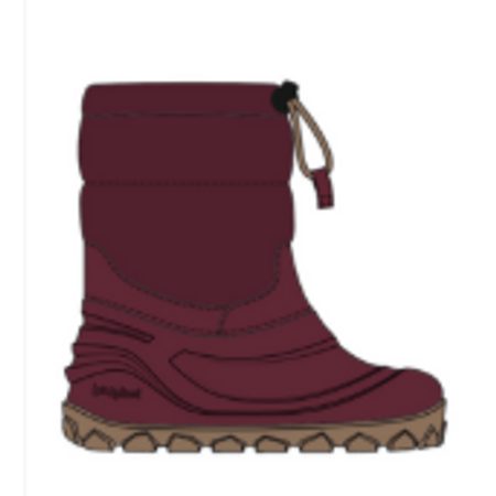 RAYVE SNOWSTORM Bordeaux | Otroški barefoot škornji za sneg