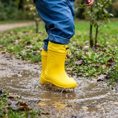 Dječje Barefoot Gumene Čizme RAYVE MONSOON COVER potpuno žute