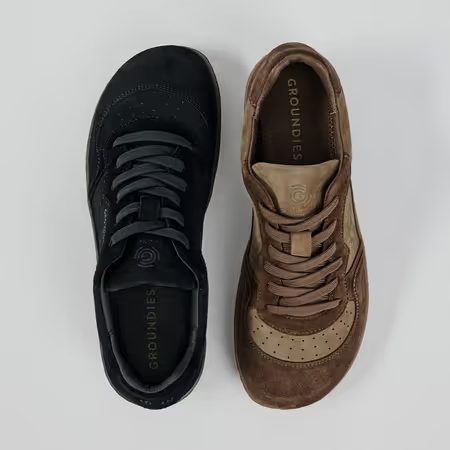 Dámské Barefoot Tenisky GROUNDIES® Nova GO1 Čokoládové