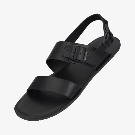 GROUNDIES® Kos Černé | Barefoot sandály