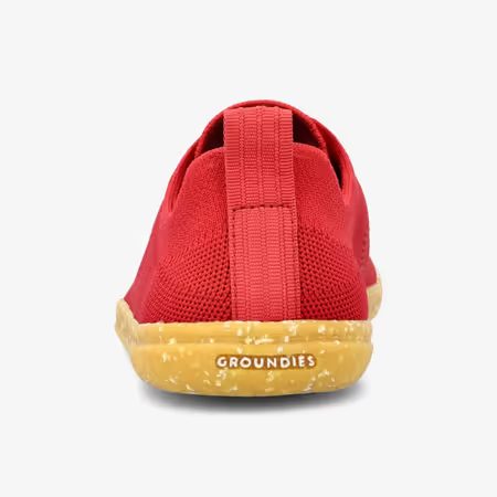 Dámské Barefoot Tenisky GROUNDIES® Active Knit Třešňově Červené