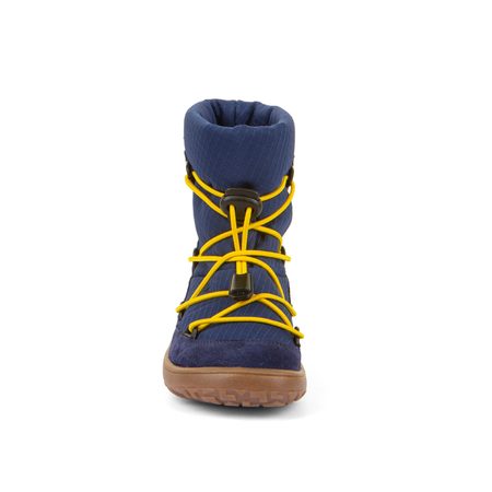 FRODDO ZIMNÍ TEX TRACK WOOL Blue | Dětské zimní zateplené barefoot boty