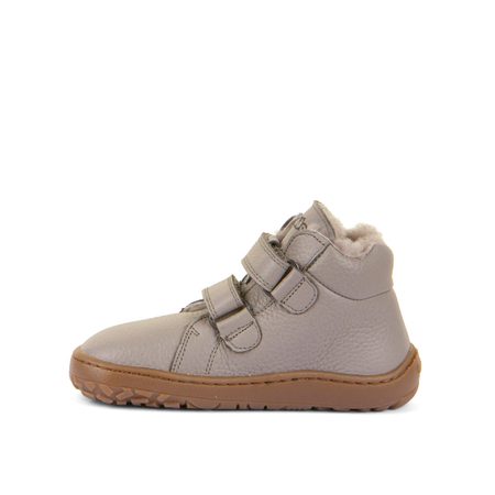 FRODDO ZIMNÍ FURRY Light Grey | Dětské zimní zateplené barefoot boty