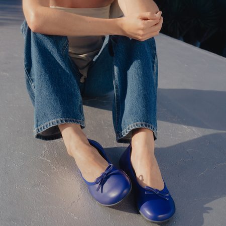 Dámské Barefoot Baleríny GROUNDIES® Ruby Modré