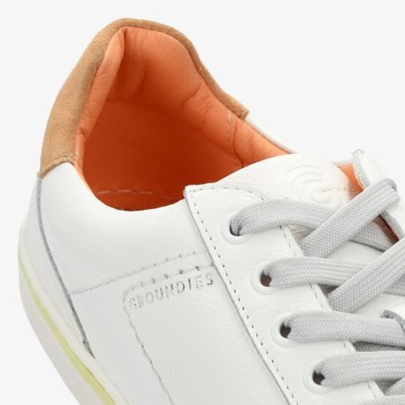 GROUNDIES® Galaxy Bílé / Limetkové / Oranžové | Dámské sportovní tenisky