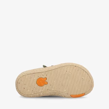 GROUNDIES® OttawaKhaki/Orange Gyerek Barefoot Bélelt Bokacsizma