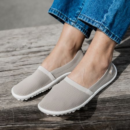 LEGUANO FLAIR Sand | Dámské barefoot baleríny