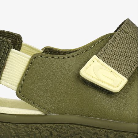 Otroški Barefoot Sandali GROUNDIES® Twig Khaki Rumeni