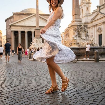 Dámské Barefoot Sandály GROUNDIES® Juno Karamelové