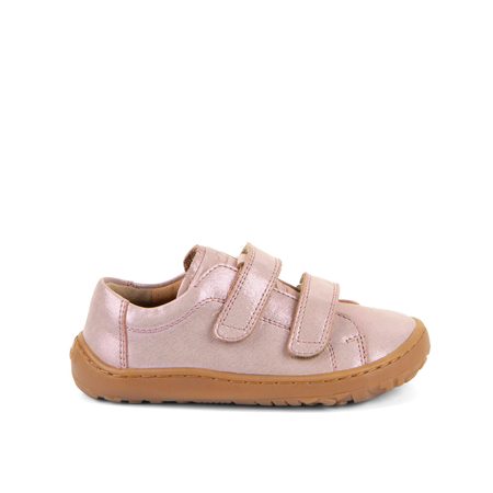 FRODDO TENISKY BAZE LEATHER D-VELCRO Pink Shine | Dětské barefoot tenisky