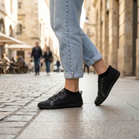 Barefoot Tenisky GROUNDIES® Flex Černé