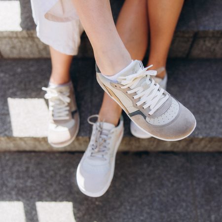 Katalog  Tenisky   Dámské Barefoot Tenisky GROUNDIES® Nova GO1 Béžovo Šalvějově Zelené