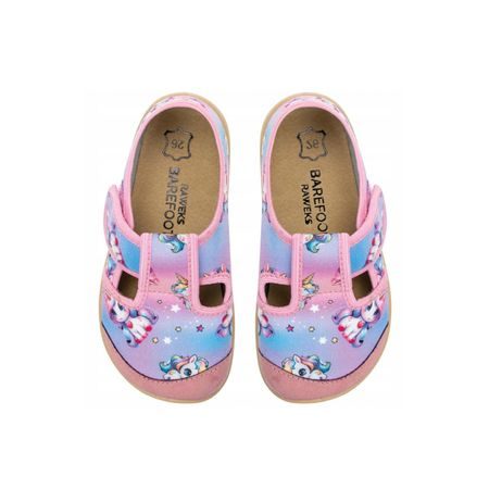 Otroški Barefoot Copati RAYVE JOY Blue Unicorn
