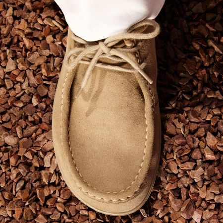 Barefoot Mokasíny GROUNDIES® Cricket Béžové