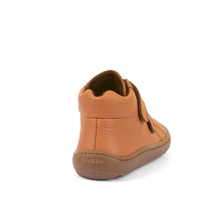Dětské celoroční barefoot boty FRODDO KOTNÍKOVÉ koňakové
