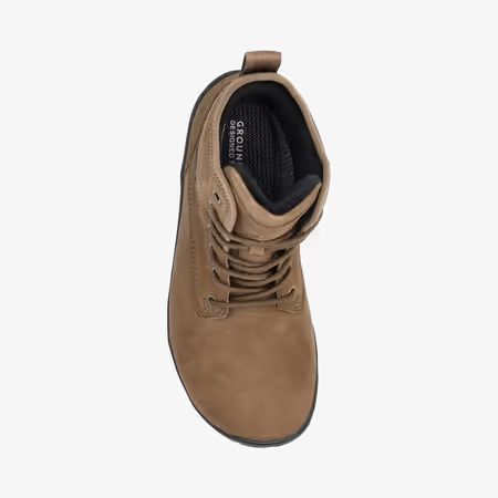 Barefoot Outdoorové Zateplené Boty GROUNDIES® Springfield Hnědé