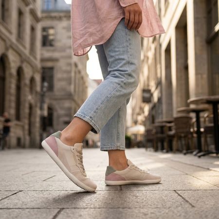 GROUNDIES® Nova GO1 Beige/Pink Ženske barefoot tenisice