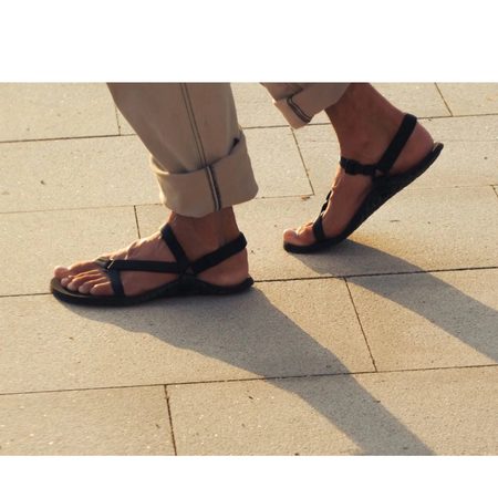 BOSKY LIGHT II Z Black | Barefoot sandály