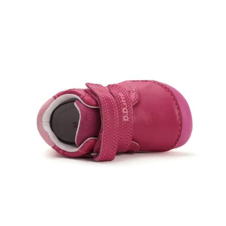 Dětské barefoot tenisky D.D.STEP S070-52838A Dark Pink motýlci růžové