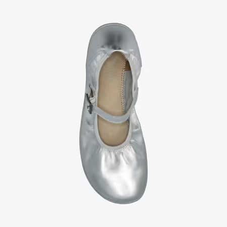 Dámské Barefoot Baleríny GROUNDIES® Amber 2.0 Stříbrné