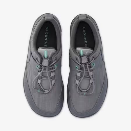 Barefoot Outdoorové Boty GROUNDIES® Chamonix TR Low Šedo Zelené