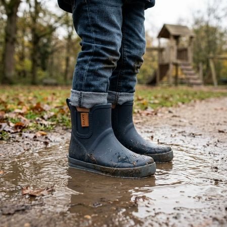 Dječje Barefoot Gumene Čizme RAYVE MUDDY SHORT tamno mornarsko plave