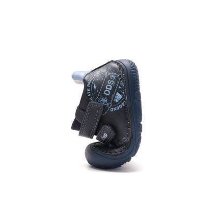 Dětské barefoot celoroční boty D.D.STEP S073-62313A svítící skateboard - pohled zezadu