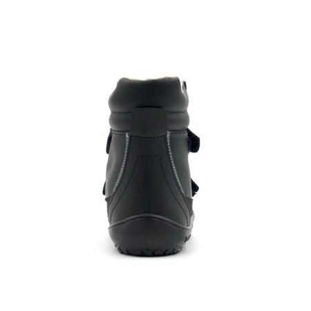 BEDA ZIMNÍ BFN 170070/W/MK/SO PLAYFUL JUST Black | Dětské zimní zateplené barefoot boty
