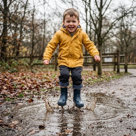 Dječje Barefoot Gumene Čizme RAYVE MUDDY SHORT tamno mornarsko plave