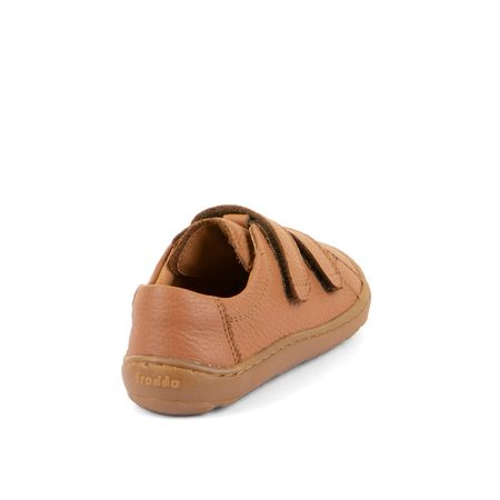 FRODDO TENISKY BAZE LEATHER D-VELCRO Cognac | Dětské barefoot tenisky