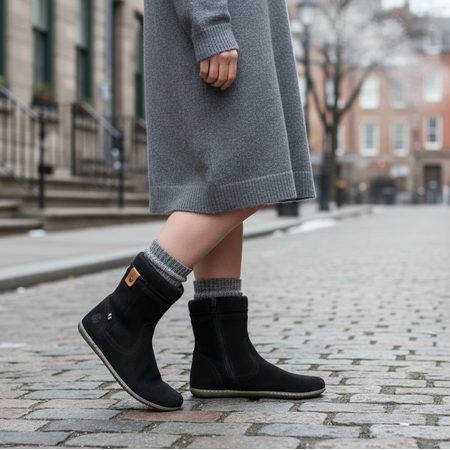 GROUNDIES® Iceland Black női Barefoot csizma