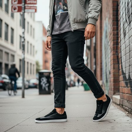 GROUNDIES® Panama Black Barefoot tenisice