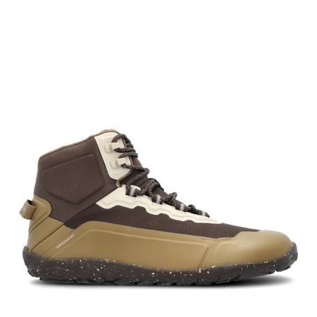 Barefoot Voděodolné Pohorky GROUNDIES® All Terrain High 2.0 Oříškově Hnědé