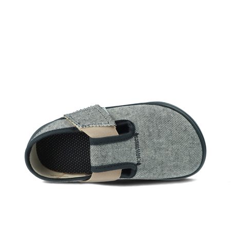 PEGRES PAPUČKY SBF 10F Textilní Černá | Dětské barefoot přezůvky
