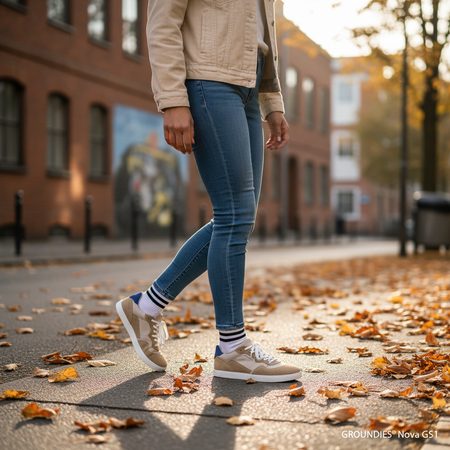 GROUNDIES® Nova GS1 Indigo/Beige Barefoot tenisice