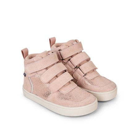 BUNDGAARD NERO MINI Old Rose Glitter | Dětské celoroční barefoot boty