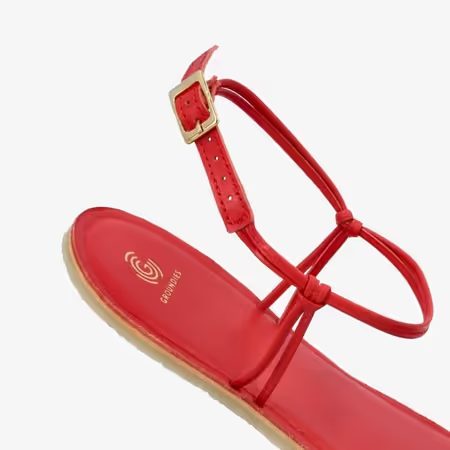 Dámské Barefoot Sandály GROUNDIES® Cadiz Červené