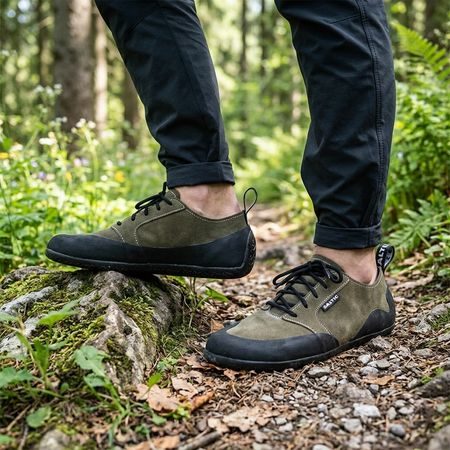 Barefoot cipele SALTIC OUTDOOR FLAT maslinaste