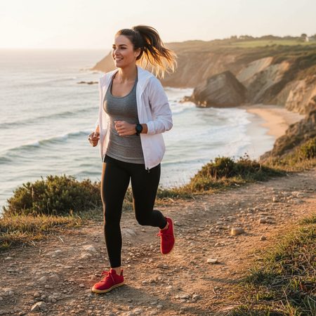 GROUNDIES® Active Knit Cherry Red Ženske barefoot tenisice